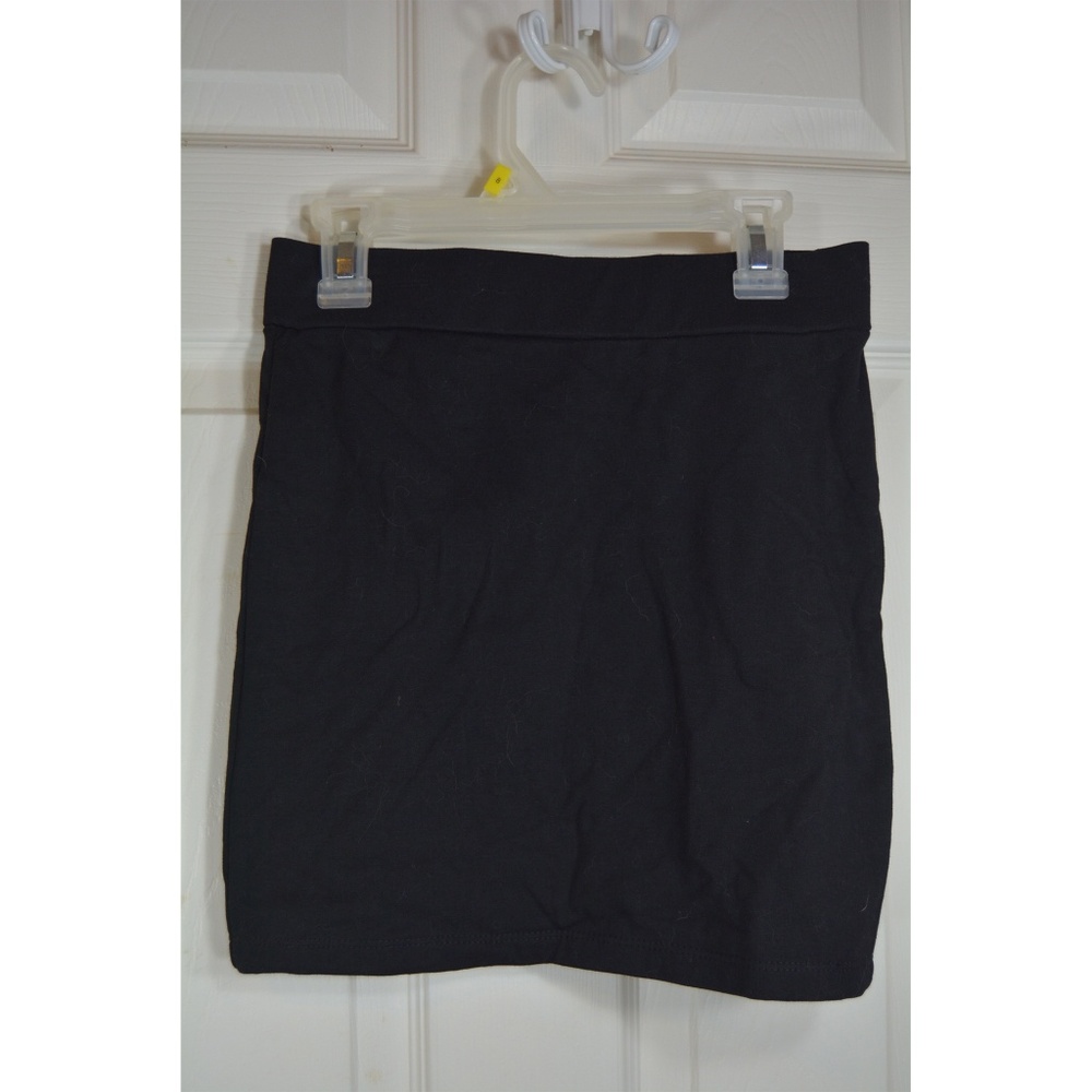 Black mini skirt
